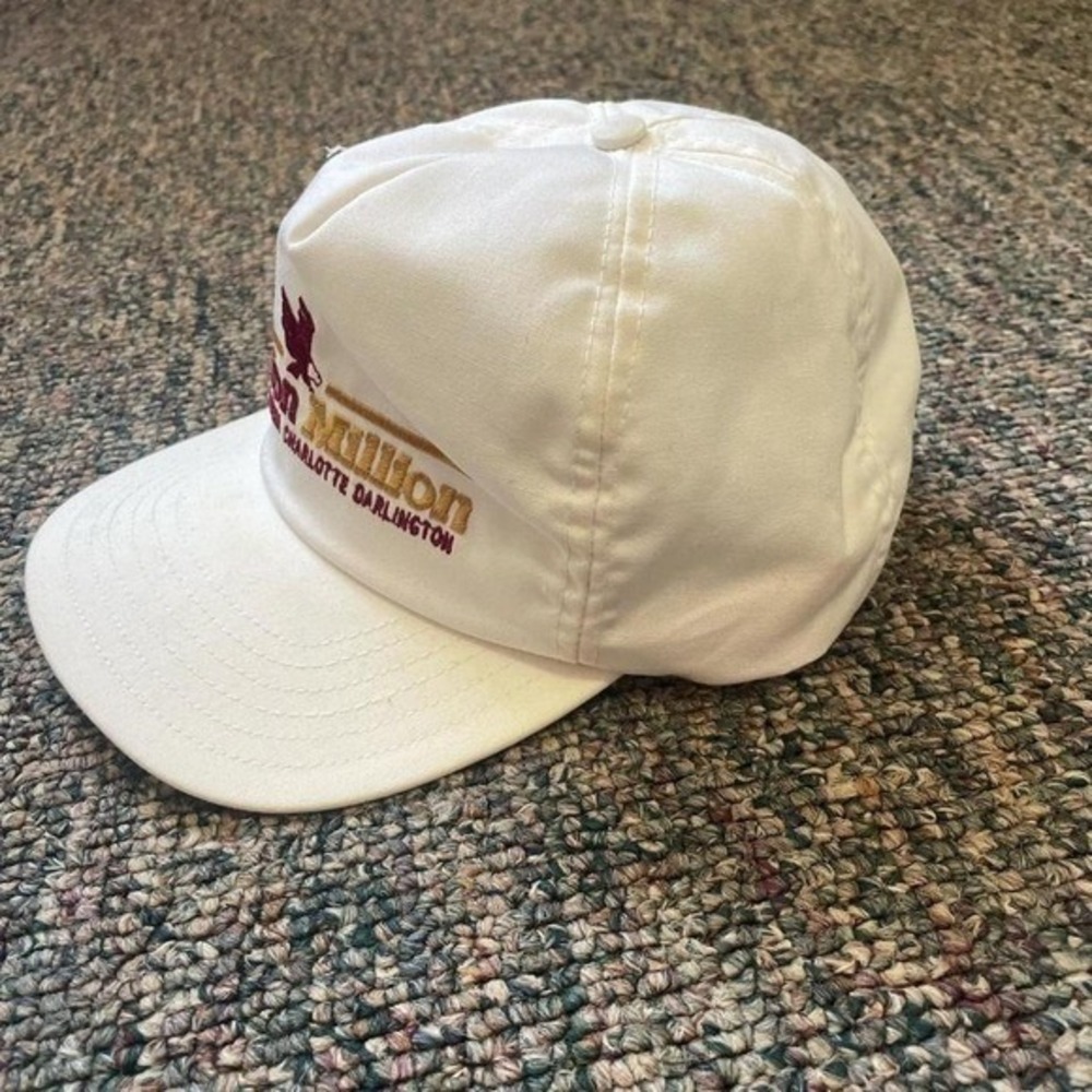 Vintage‎ 80s Winston Million NASCAR Snapback Hat White Made in USA Racing Cap - Picture 3 of 5